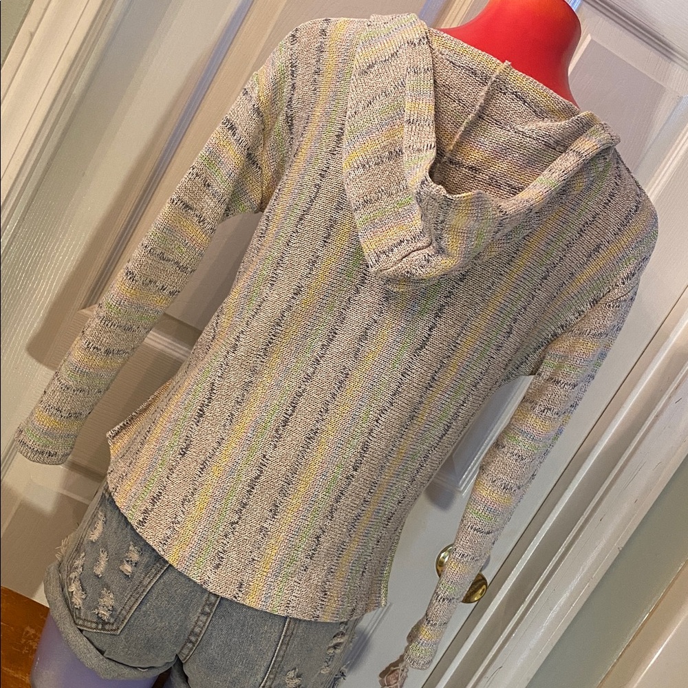 EARTHBOUND Multicolor Striped Women's Hoodie - Picture 7 of 10